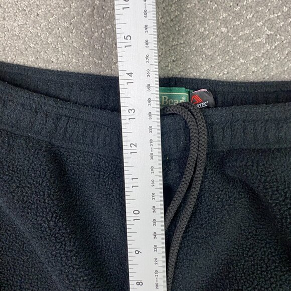 Vintage LL Bean Polartec Fleece Pants Men's Large Black Hiking Outdoor Joggers - Picture 8 of 11